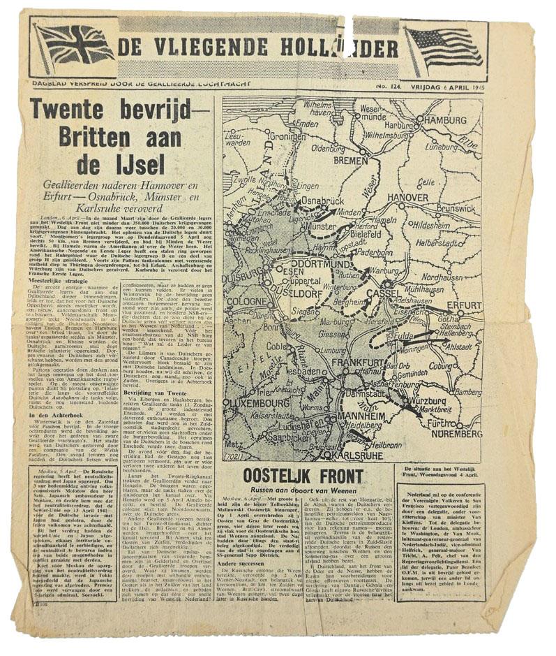 Allied Droppingsflyer 'De Vliegende Hollander' 6 April 1945