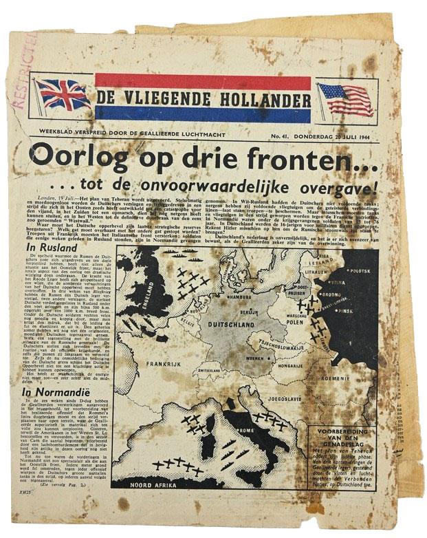Allied Droppingsflyer 'De Vliegende Hollander' 20 July 1944