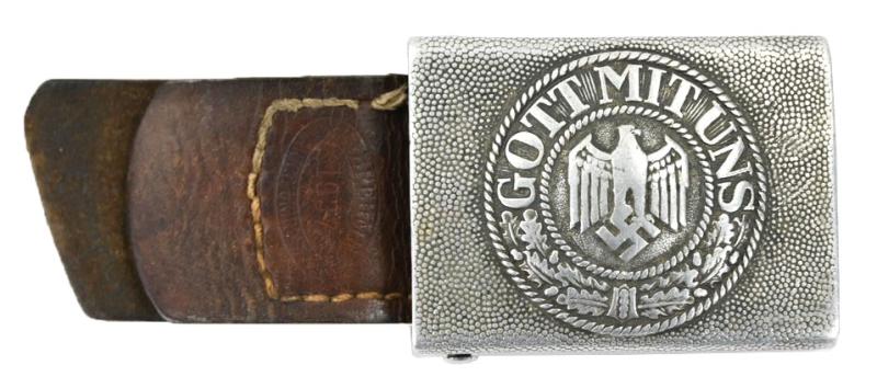 German WH Beltbuckle with Leather Tab 'GB' 1937 5./KSR.9
