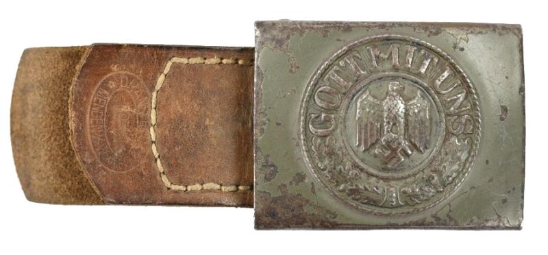 German WH Beltbuckle with Tab 'Dransfeld 1941'