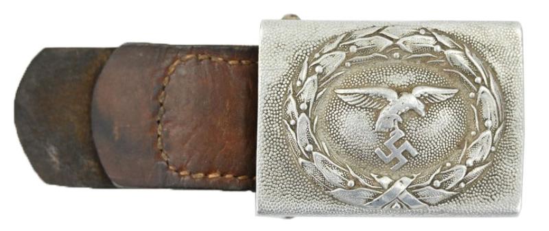 German LW Crankshaft Beltbuckle with Tab 'Otto Oberstein' 1935