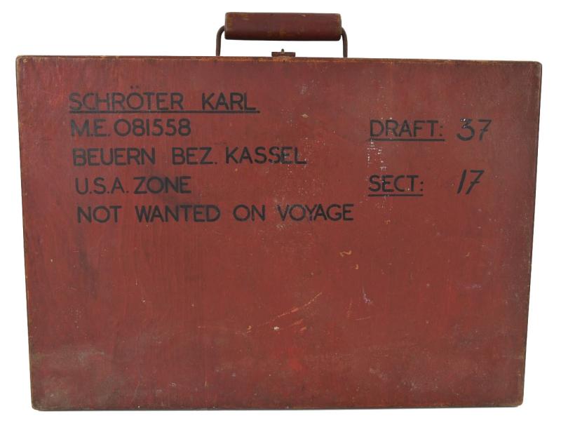 German WW2 POW Suitcase 'Karl Schröter'