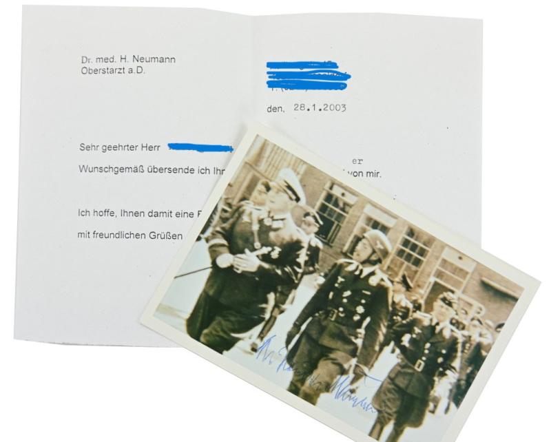 Signature of Luftwaffe KC-OLC&S Recipient 'Dr.Neumann'
