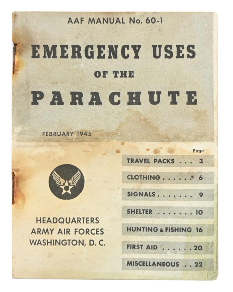 US WW2 AAF Parachute Manual