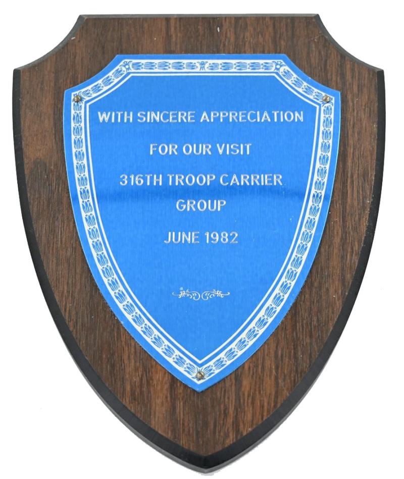 US WW2 316th Troop Carrier Remembrance Shield
