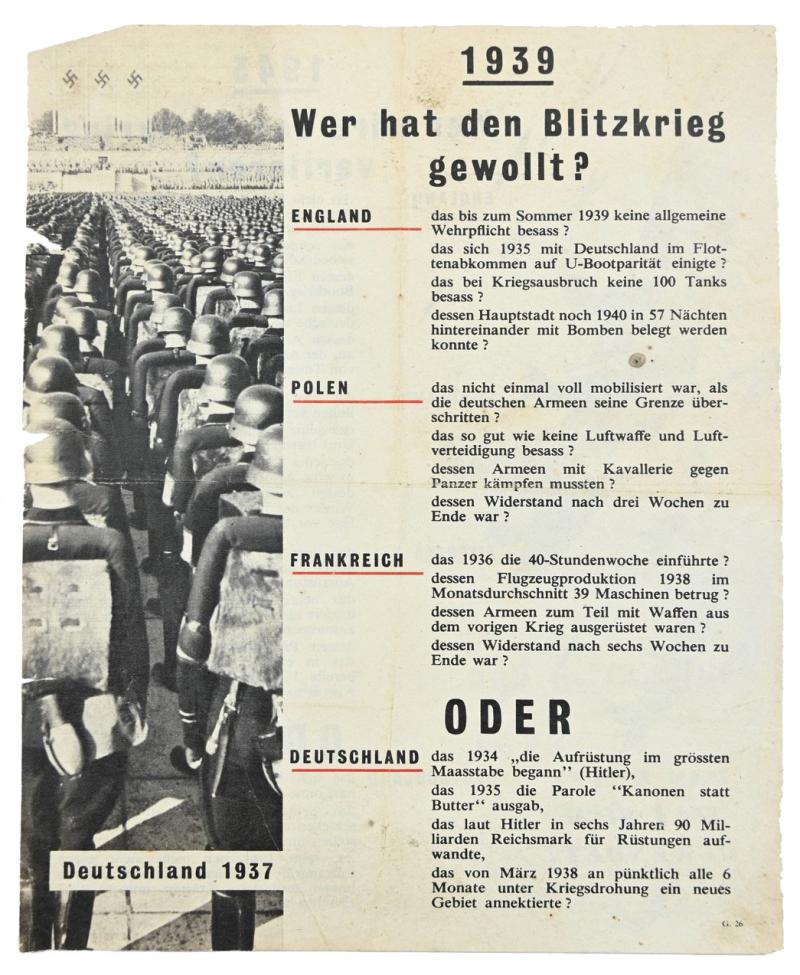 Allied WW2 Droppingsflyer 'Blitzkrieg'