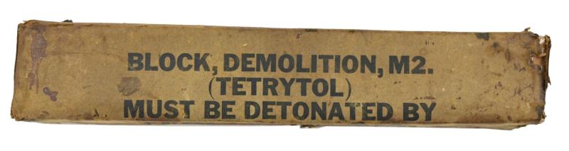 US WW2 Empty M2 Demolition Block Package