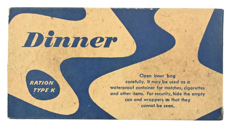 US WW2 Ration Type K 'Dinner'