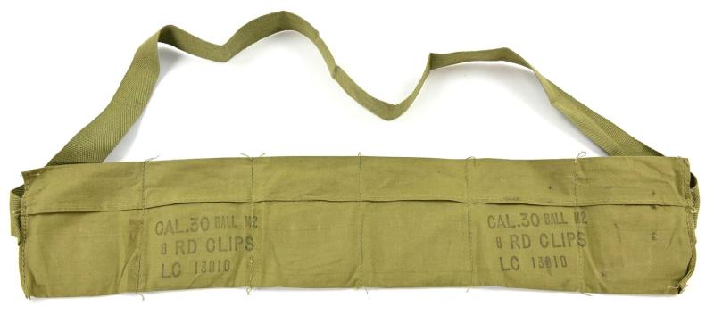 US WW2 M1 Rifle Ammo Bandoleer .30 Cal