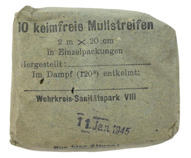 German First Aid Bandage 1945