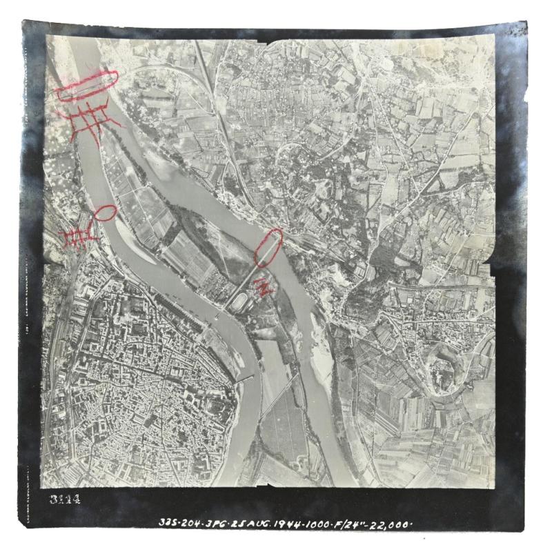 Allied WW2 Aerial Reconnaissance Picture France