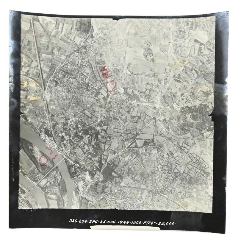 Allied WW2 Aerial Reconnaissance Picture France