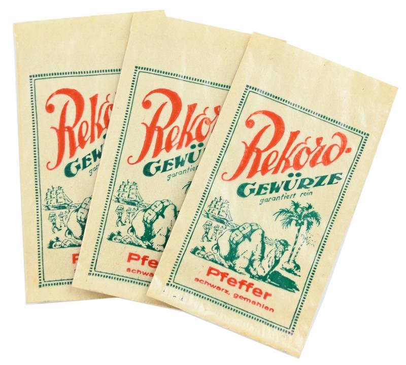 German Third Reich Era Spices bags