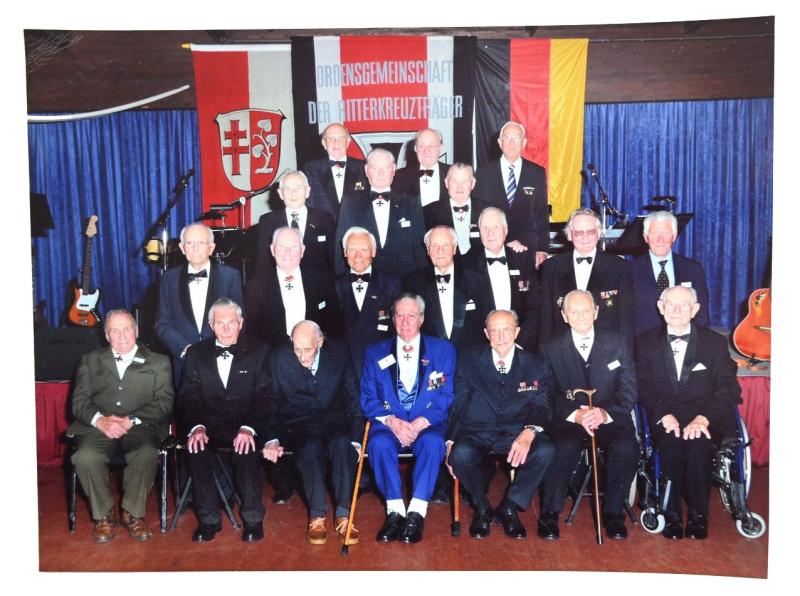 German Postwar Picture of Knight's Cross Recipients of the 'Ordensgemeinschaft der Ritterkreuzträger e.V.'