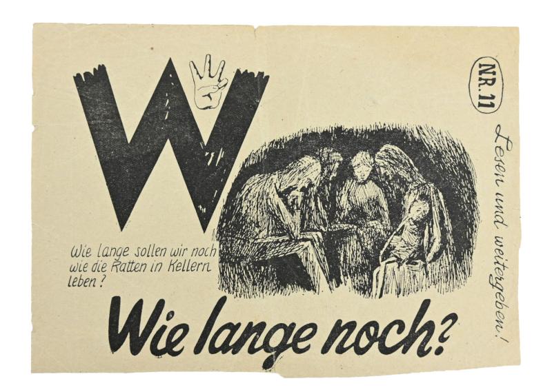 Allied WW2 Droppingsflyer 'Wie Lange Noch?' Part 11