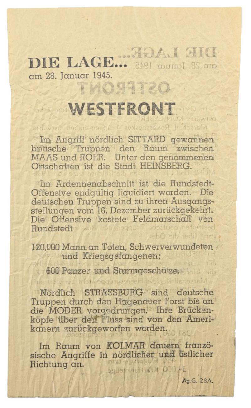 Allied WW2 Droppingsflyer 'Westfront/Ostfront'
