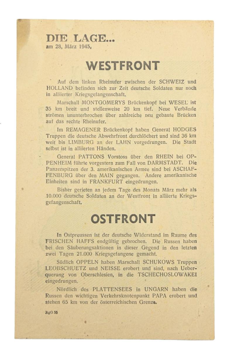 Allied WW2 Droppingsflyer 'Westfront/Ostfront'