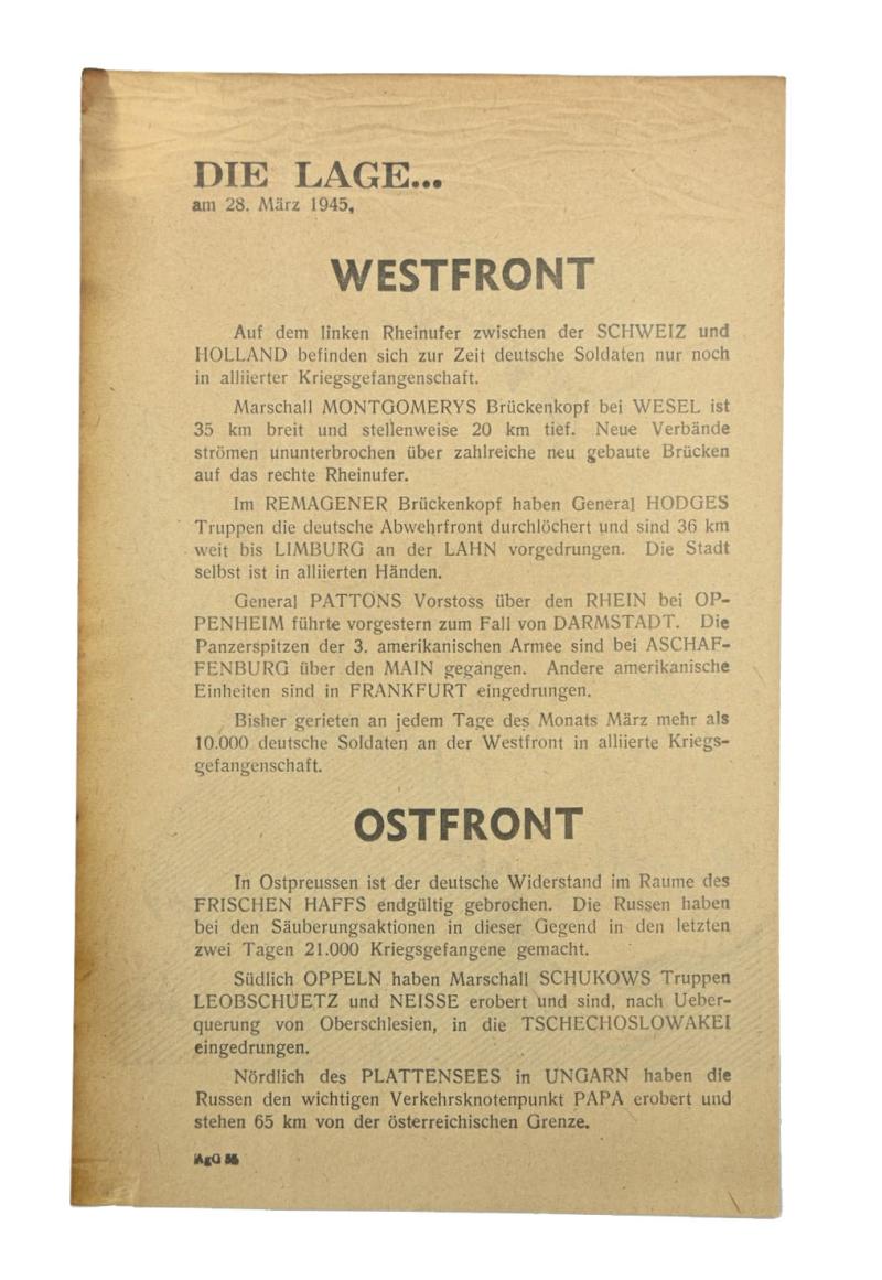 Allied WW2 Droppingsflyer 'Westfront/Ostfront'