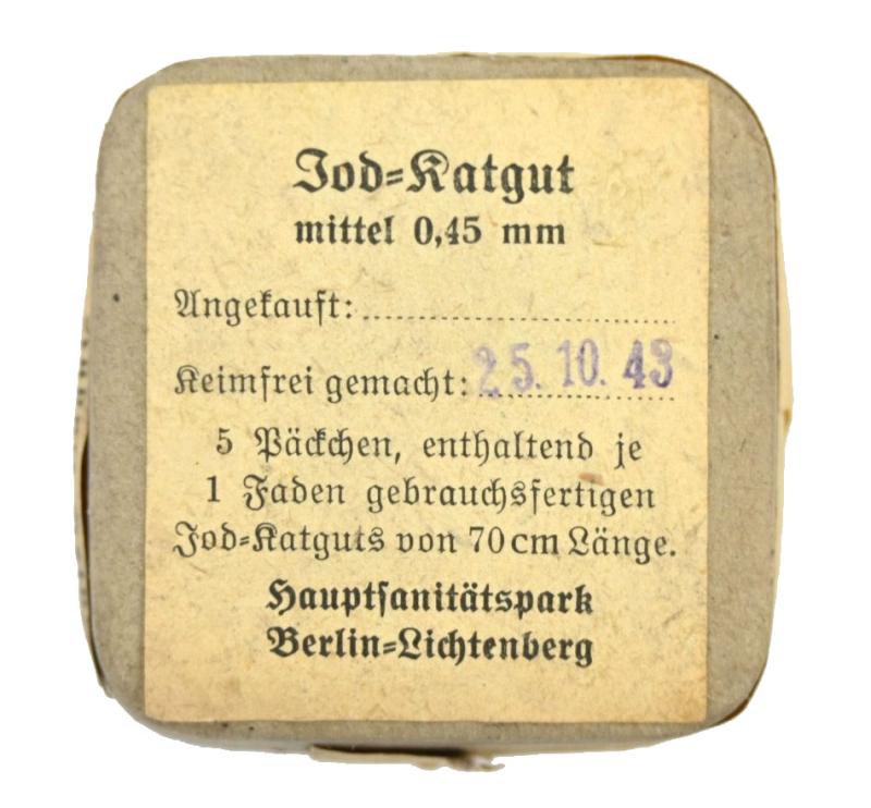 German WH Medical Suture 'Jod-Katgut' Package