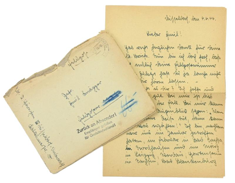 German WW2 Feldpost Letter 'KIA'