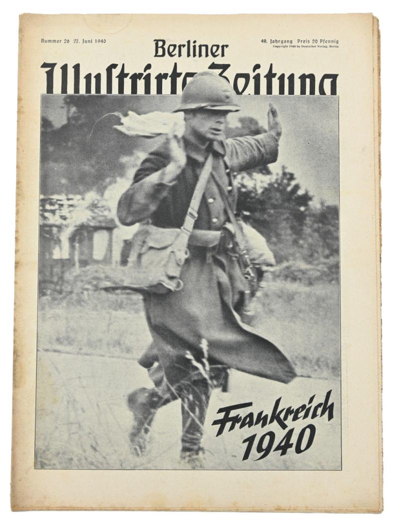 German Berliner Illustrierte Zeitung Newspaper 1940