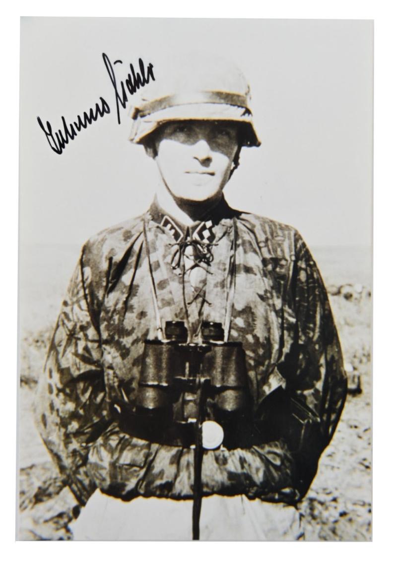Signature of Waffen-SS KC Recipient 'Johannes Göhler'