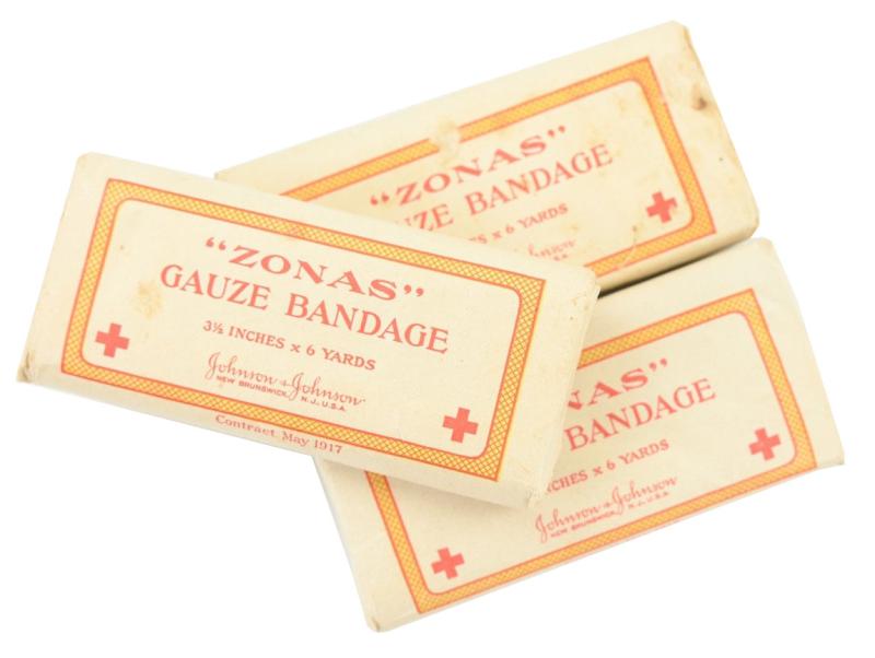 US WW1 First Aid Gauze bandage 'Zonas'