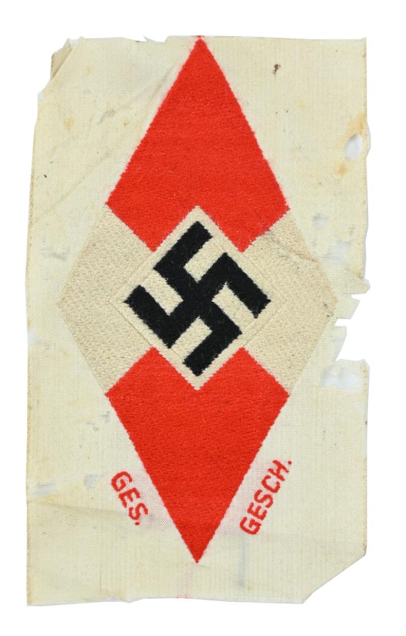 German HJ/BDM Sleeve Diamond