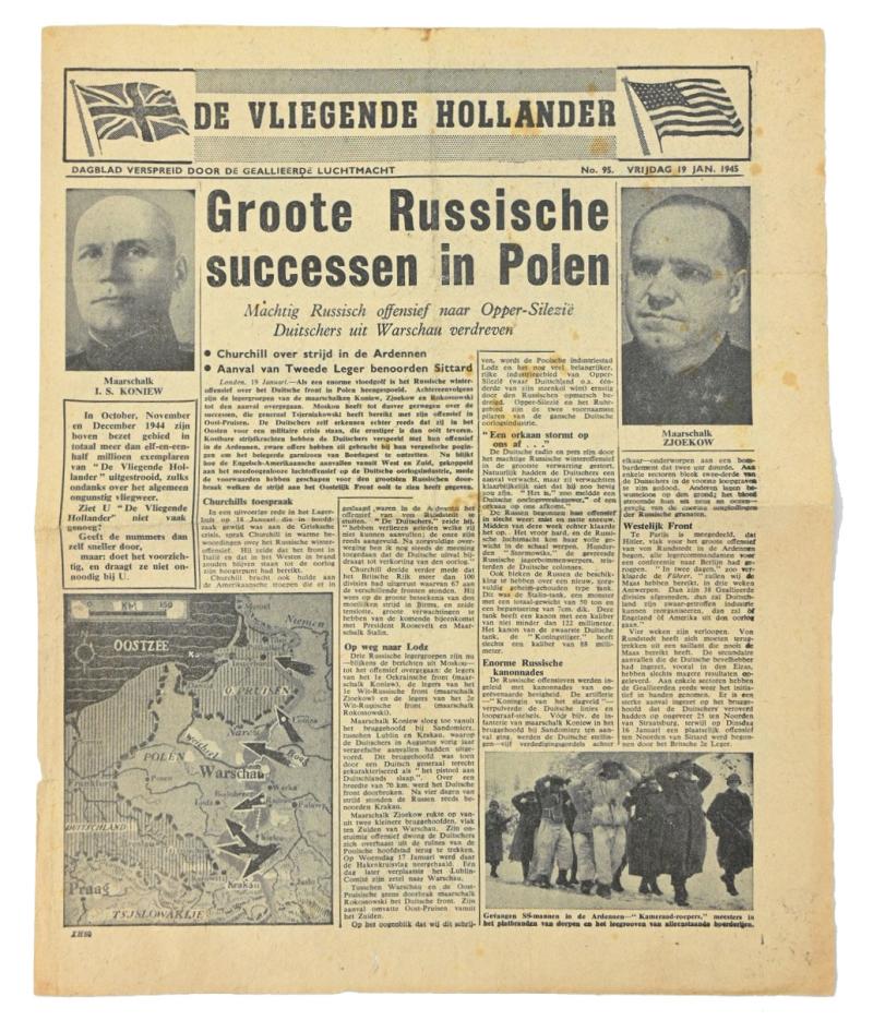 Allied Droppingsflyer 'De Vliegende Hollander' 19 January 1945