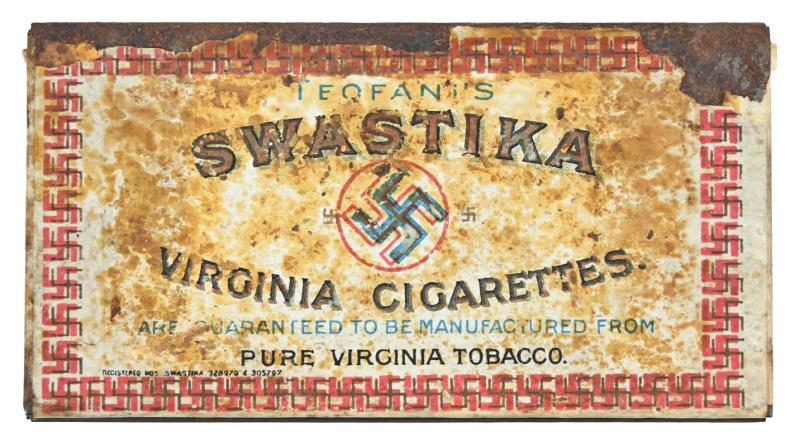 US Pre-WW2 Swastika Cigaret Box