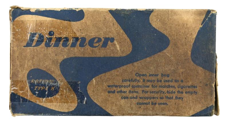 US WW2 K-ration Dinner Package