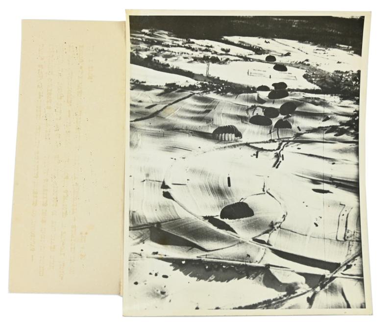 Allied Press Photo Airborne Supplies Yugoslavian Partisans