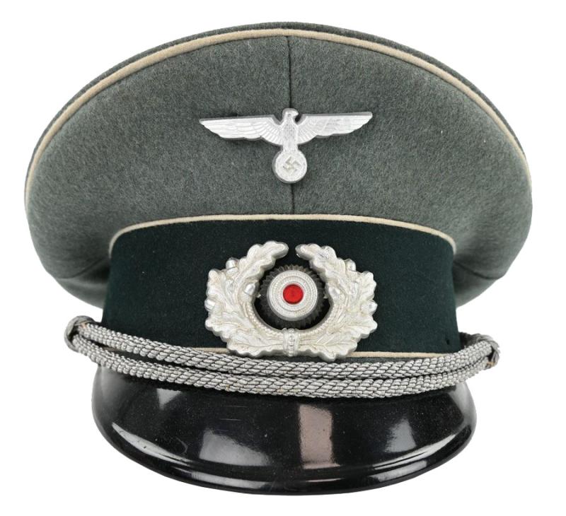German WH Officer's Visor Cap Infantry