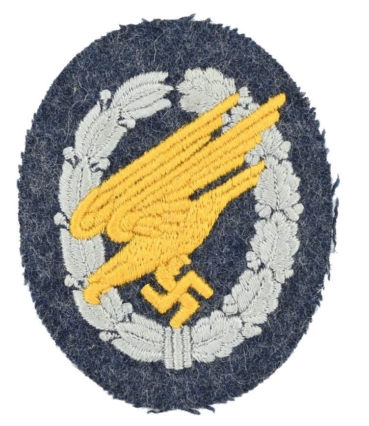 German LW Paratrooper Cloth Badge