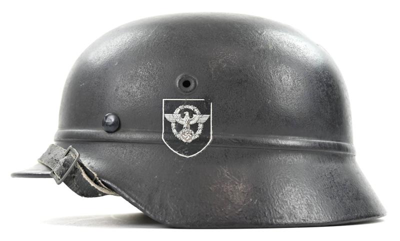German Polizei M40 Beaded SD Helmet