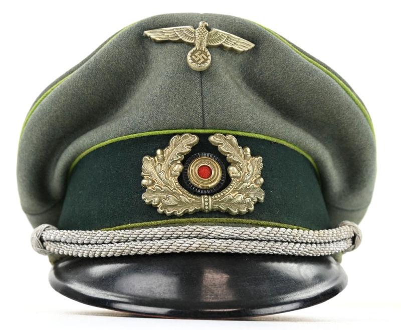 German WH Officer Visor Cap 'Panzergrenadier'