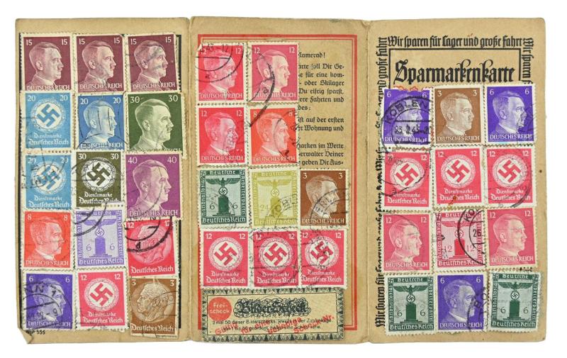 German WW2 Period Stamp Saving Booklet