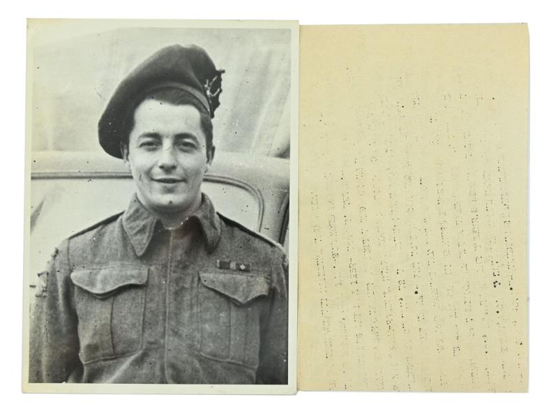 Canadian WW2 Press Photo Victoria Cross Recipient PTE  E.A. Smith