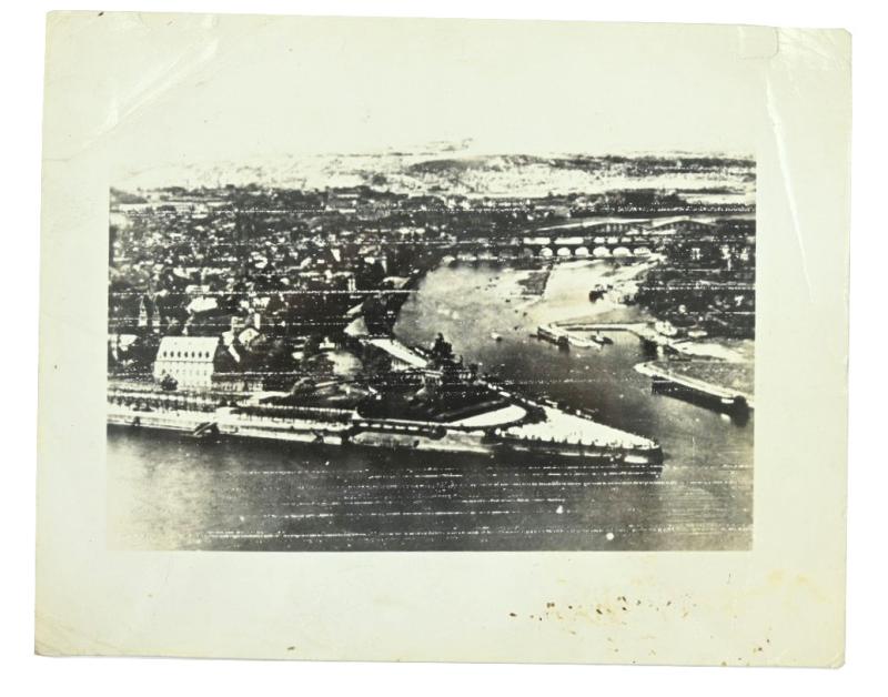 US WW2 Radio Picture Rhine River Coblenz