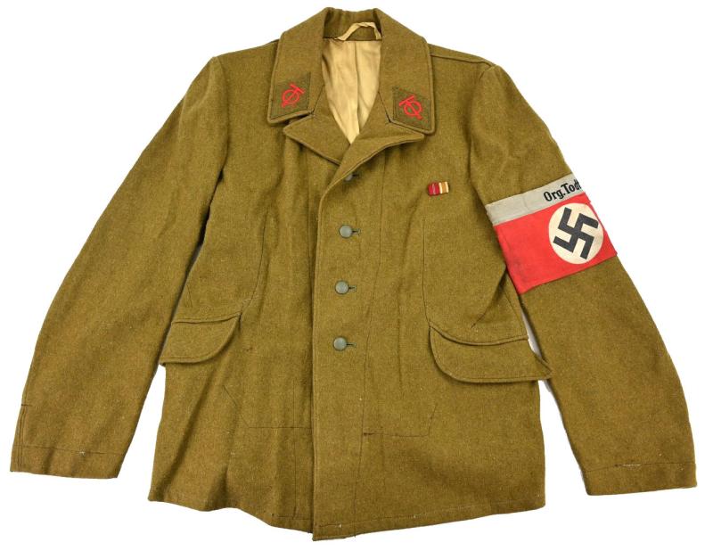 German Org. Todt Jacket with Armband