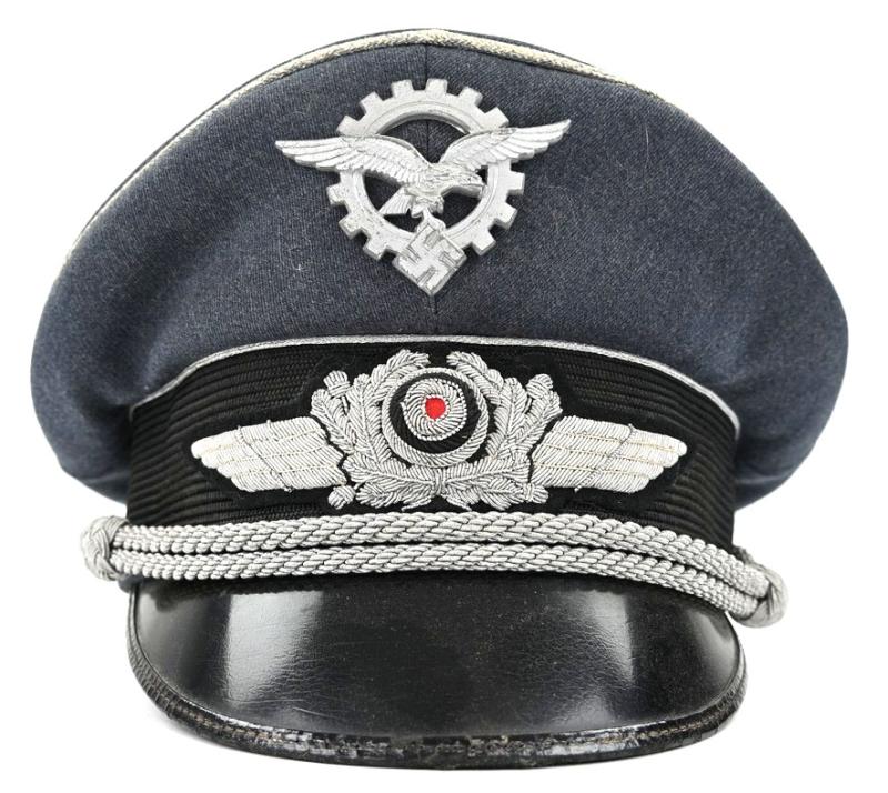 German LW Technician Officer Visor Cap