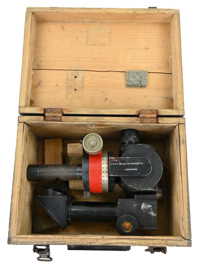 German WH GRF Artillery Optics in Case