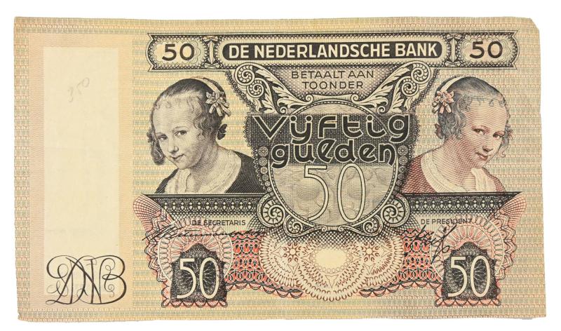 Dutch WW2 Currency Banknote 1941