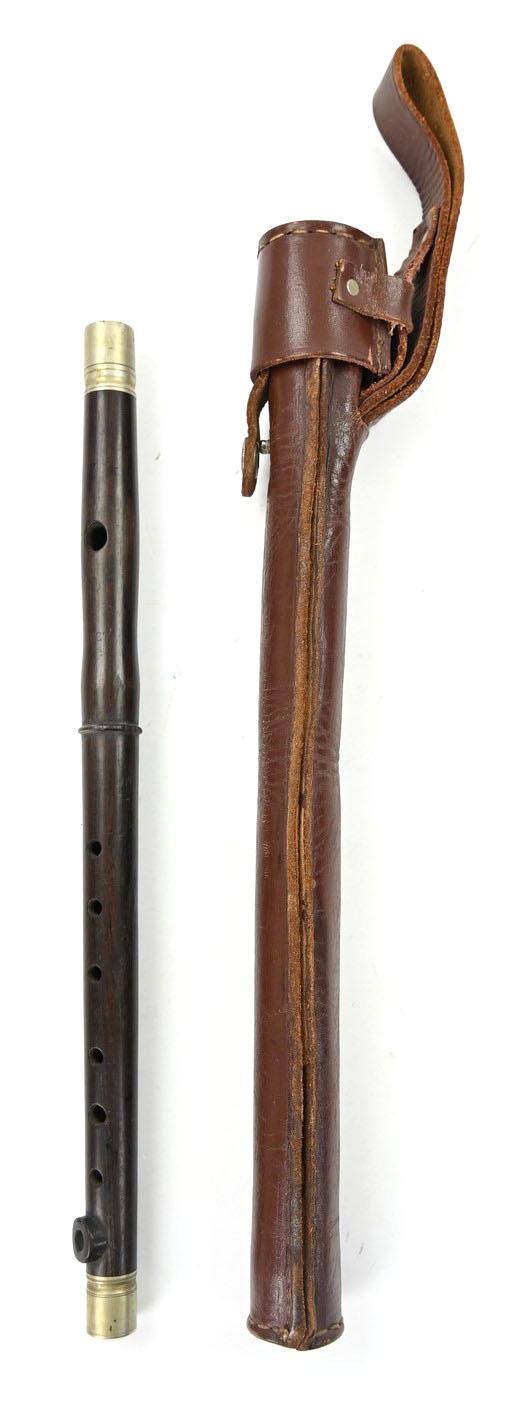German Hitler Youth Flute with Carrying Pouch