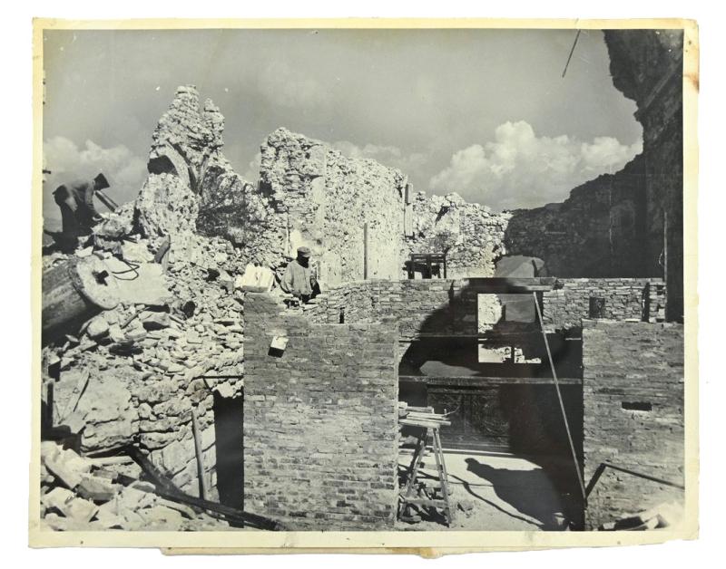 US WW2 Press Photo 'Monte Cassino'