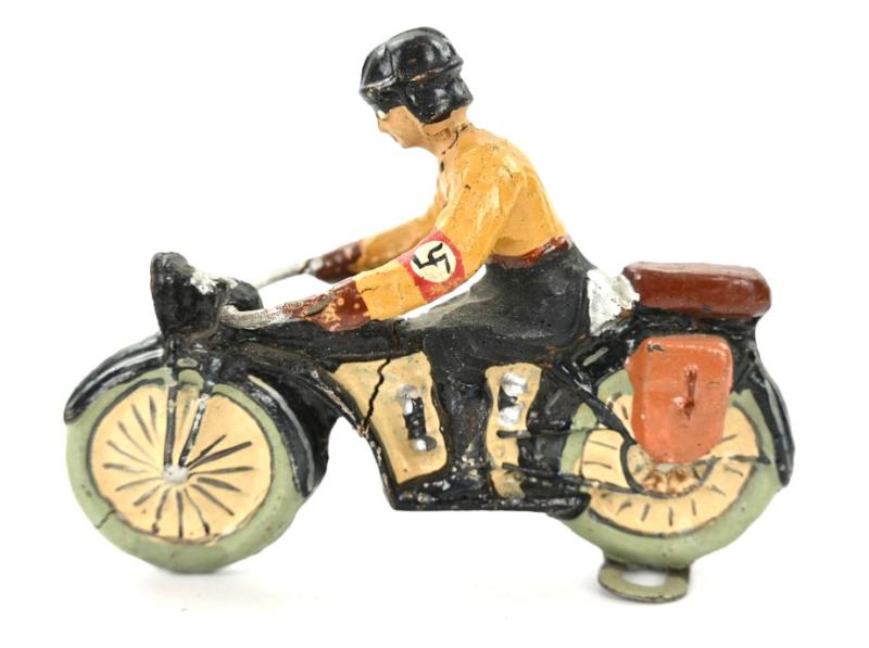 German Lineol Toy Figure 'NSKK Motorradfahrer'