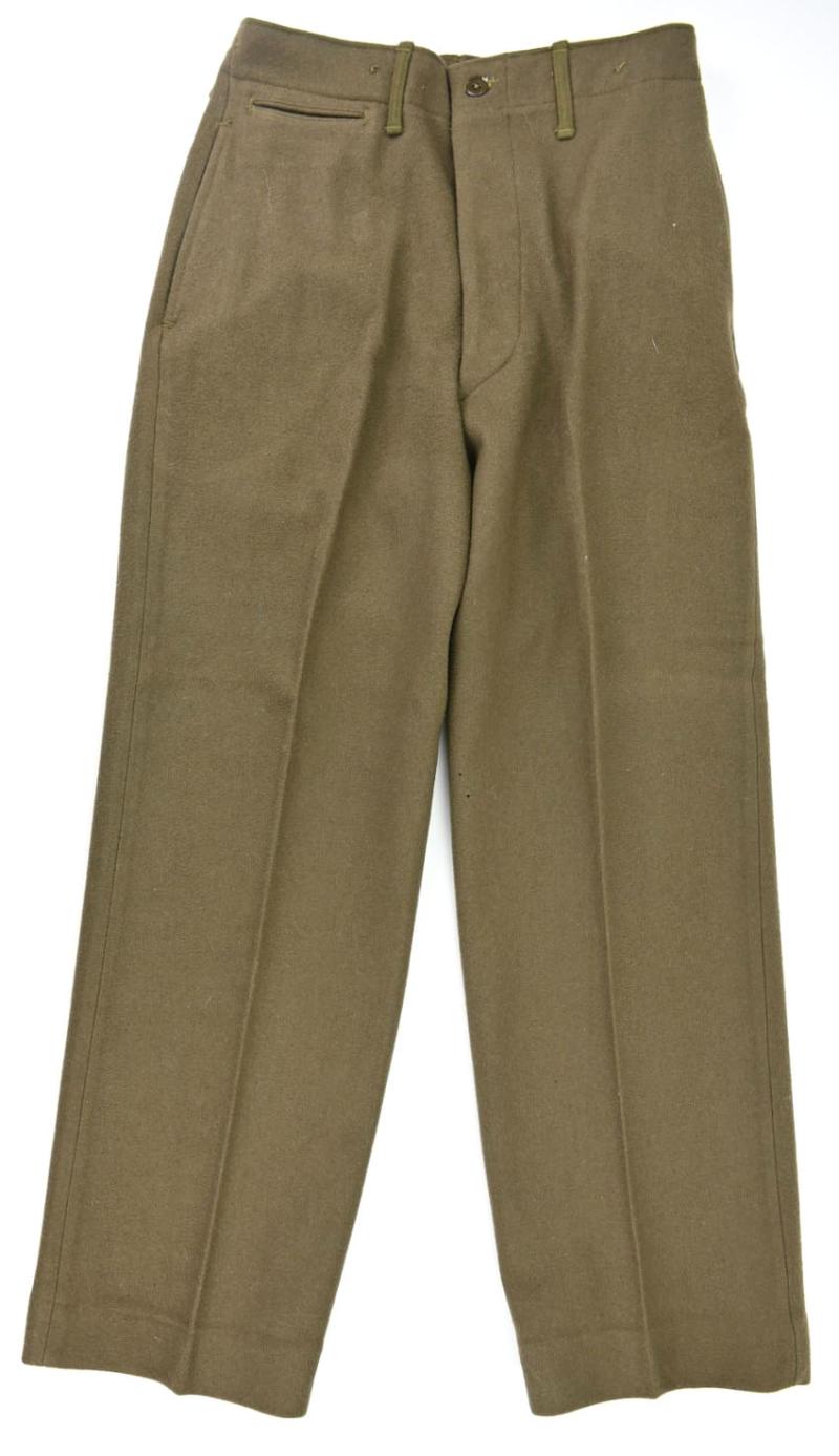 US WW2 Field Wool Serge Trousers