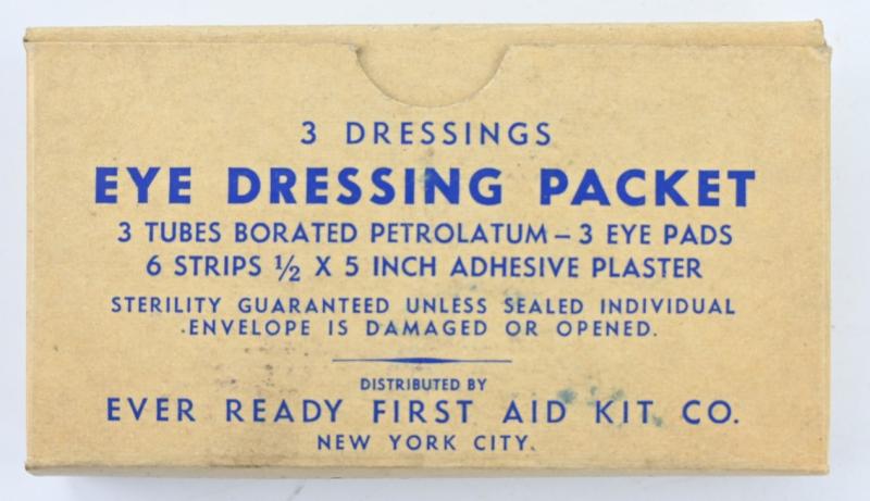 US WW2 Eye Dressing Packet