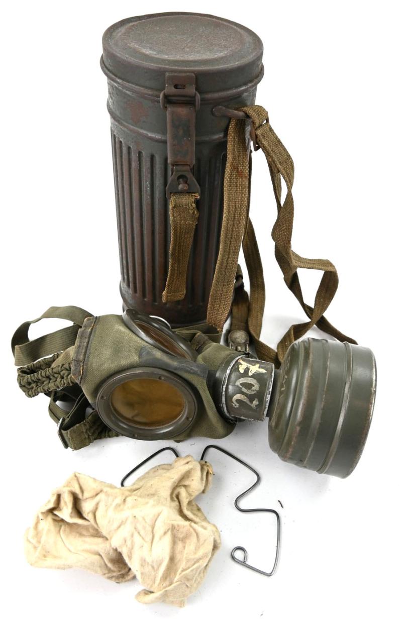 German WH M31 Gasmask & Cannister