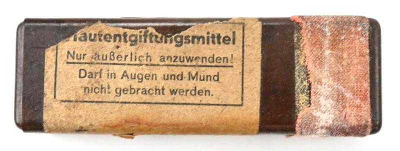 German WH Hautentgiftungsmittel container 1940